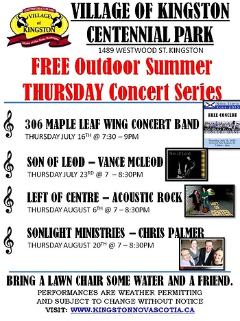 Poster for Outdoor Concert w/ Left of Centre