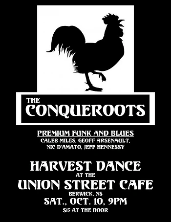 Poster for Harvest Dance with The Conqueroots