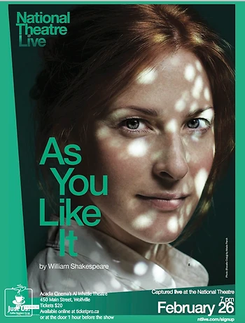 Poster for Shakespeare's As You Like It