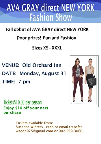 Poster for Fashion Show, AVA GRAY