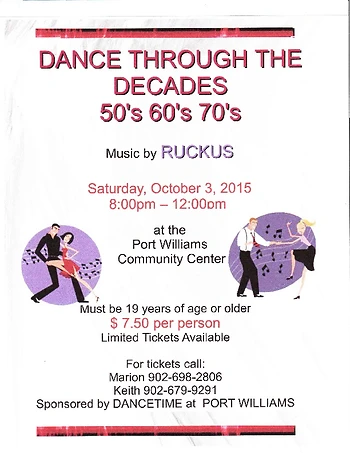 Poster for Dance Through The Decades with RUCKUS