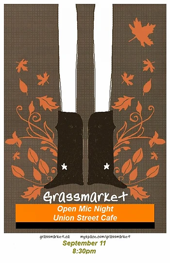Poster for Open Mic with Grassmarket