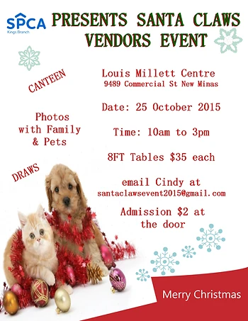 Poster for Kings County SPCA Santa Claws Event