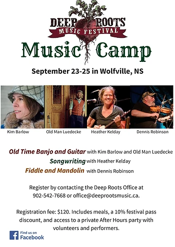 Poster for Deep Roots Music Camp