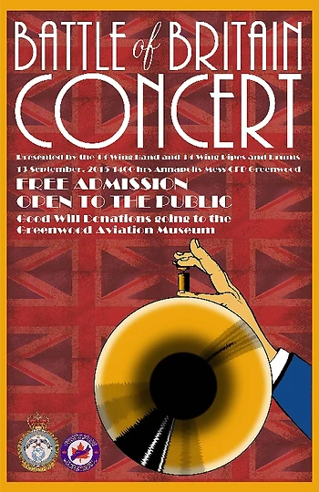 Poster for Battle of Britain Band Concert
