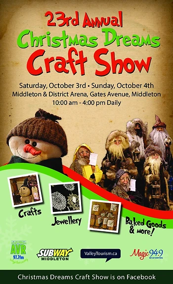 Poster for Christmas Dreams Craft Show