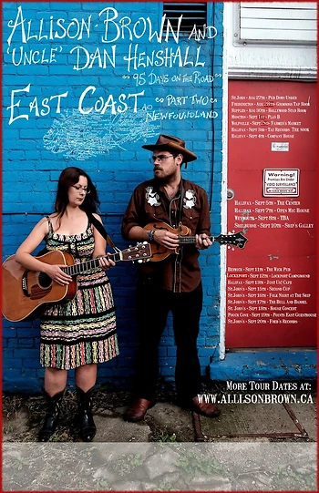 Poster for Open Mic-Allison Brown & Dan Henshall