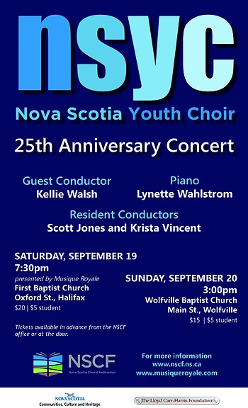 Poster for NS Youth Choir