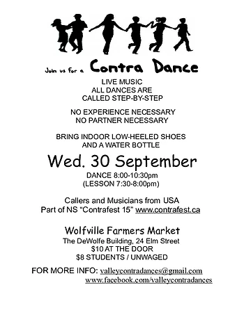Poster for Contra Dance