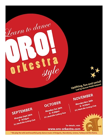 Poster for ORO! Orkestra Dance Open House