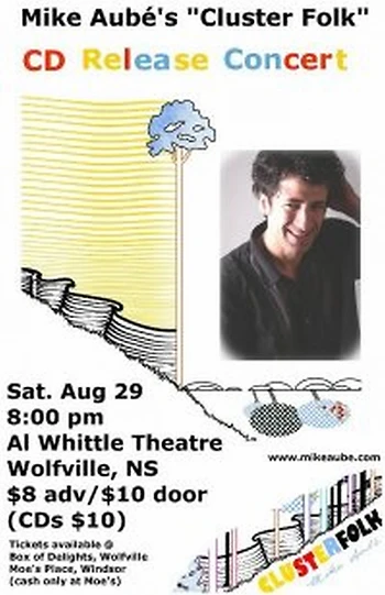 Poster for Mike Aube CD Release