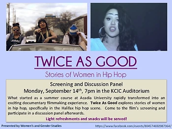 Poster for Screening "Women in Hip Hop"