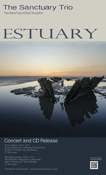 Poster for Sanctuary Trio CD Release ESTUARY