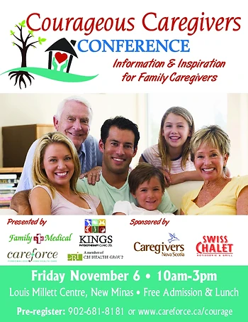 Poster for Courageous Caregivers Conference
