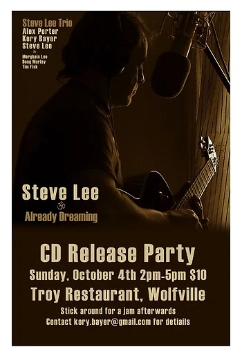 Poster for Steve Lee Trio CD Release
