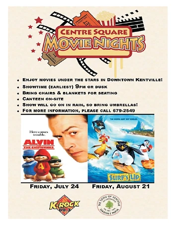 Poster for Centre Square Movie Night
