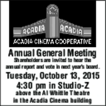 Poster for Acadia Cinema Cooperative