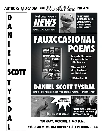 Poster for Daniel Tysdal Reading