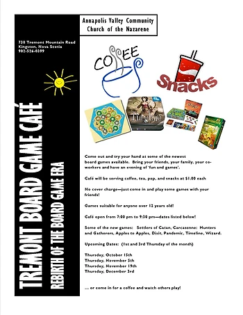 Poster for Board Game Cafe