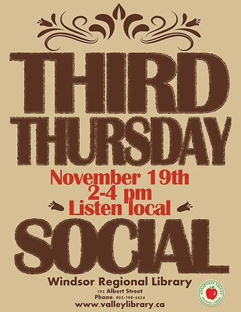 Poster for Third Thursday Social