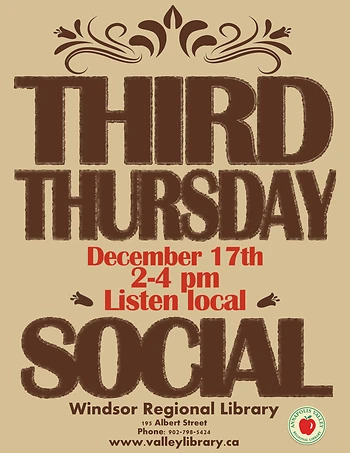 Poster for Third Thursday Social
