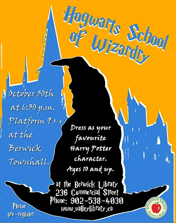 Poster for Harry Potter Night