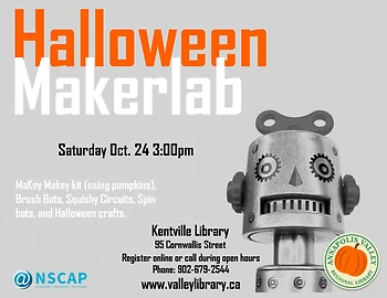 Poster for Halloween MakerLab