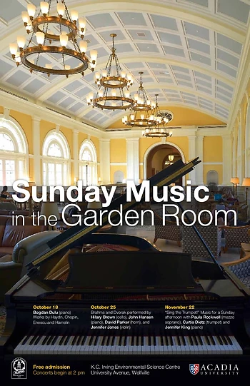 Poster for Music in the Garden Room