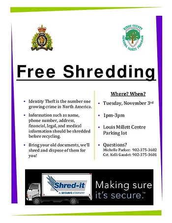 Poster for Community Shred