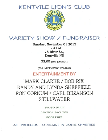 Poster for Variety Show / Fundraiser