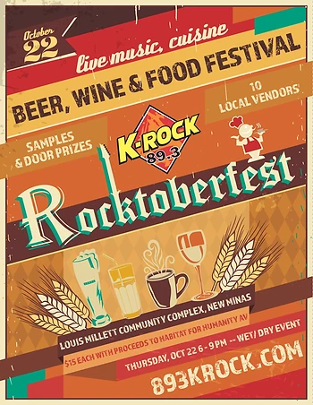 Poster for Rocktoberfest - Beer, Wine & Food Festival!