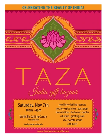 Poster for TAZA India Gift Bazaar