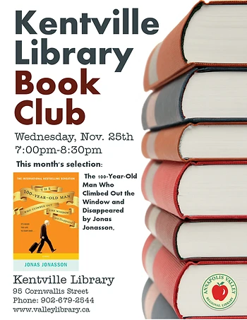 Poster for Library Book Club