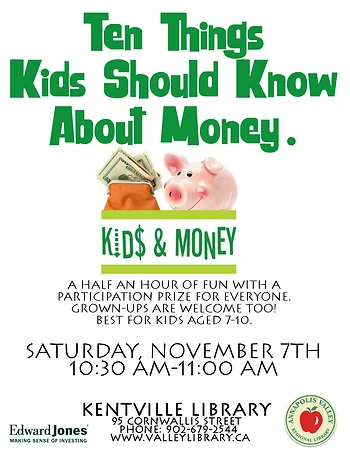 Poster for Kids and Money