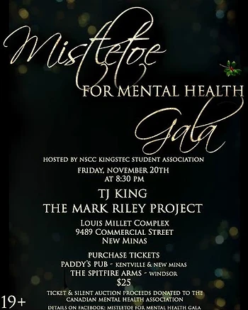 Poster for Mistletoe for Mental Health Gala