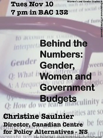 Poster for Gender, Women and Gov't Budgets