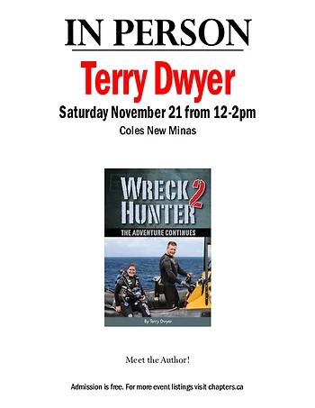 Poster for Meet the Author - Terry Dwyer