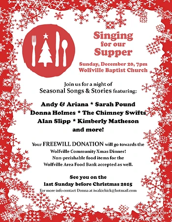 Poster for Singing for our Supper (Xmas Songs & Stories)