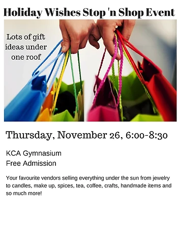 Poster for Holiday Wishes Stop ‘n Shop Event