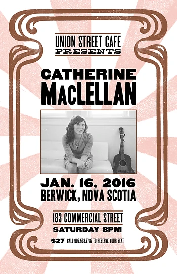 Poster for Catherine MacLellan (Rescheduled)