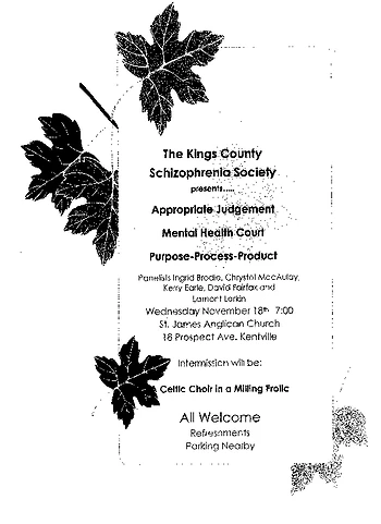 Poster for Mental Health Court