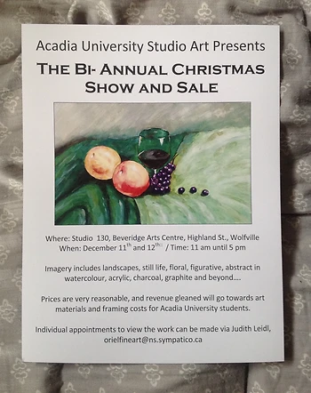 Poster for Studio Art Show & Sale