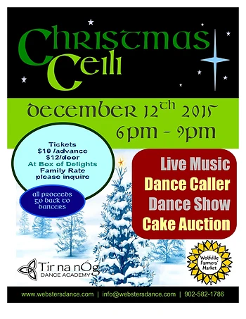 Poster for Christmas Ceilidh Dance