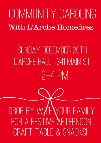 Poster for Community Caroling