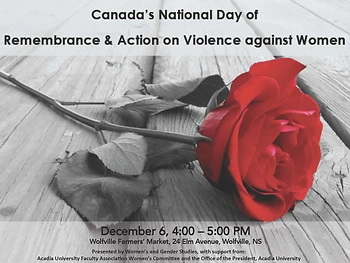 Poster for Montreal Massacre Memorial