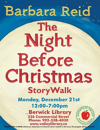 Poster for Night Before Christmas StoryWalk
