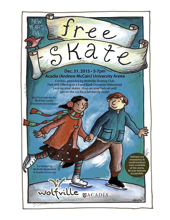 Poster for NYE Free Skate