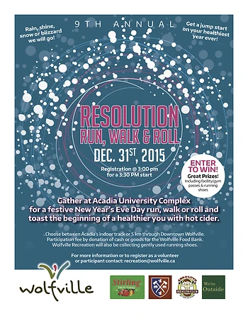 Poster for Resolution Run, Walk & Roll
