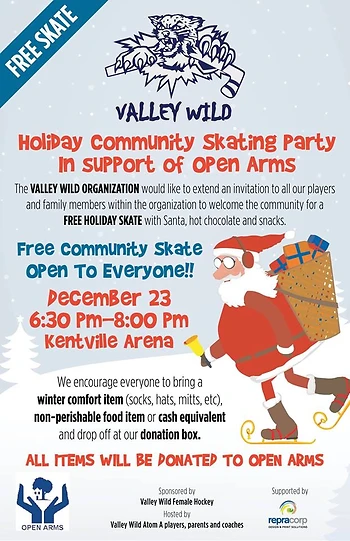 Poster for Community Skating Party