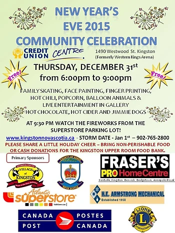 Poster for New Years Eve Celebration